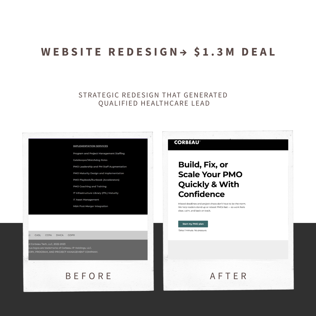 Corbeau Tech Website Redesign