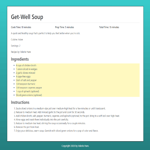 Recipe Plugin